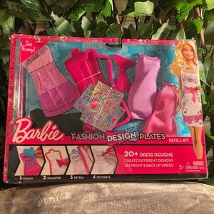 Barbie Fashion Design plates Refill Kit